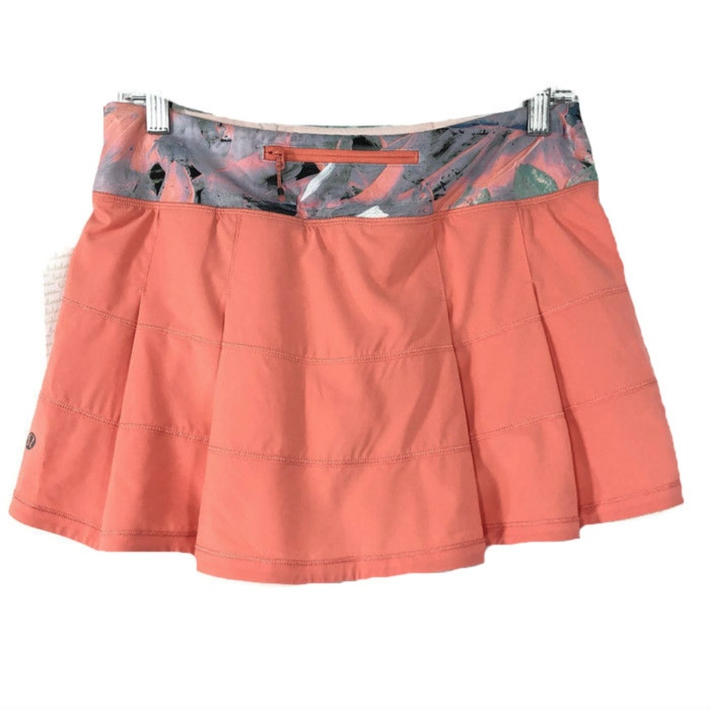 Lululemon Pace Rival Skirt Skort II Plum Peach